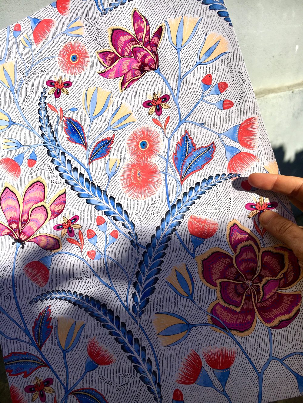 Toile de Jouy museum prize Bleu Cobalt